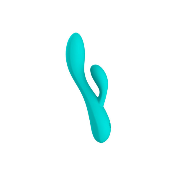 Vibromasseur rabbit USB turquoise NINA 
